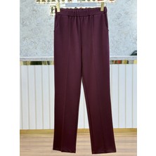 Sentez SZ-5616-B Bordo Renk Elisse Büyük Beden Pantolon