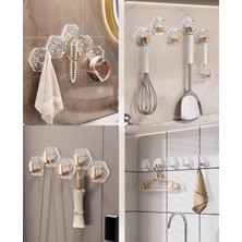Str Store Lüks 5’li Duvar Askısı Banyo Mutfak Için Havlu Askılık