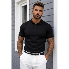 Erkek Yakalı Slim Fit Oysho Tshırt