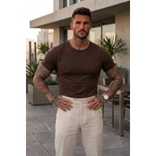 Pis Yaka %100 Pamuklu Etek Oval Kesim T-Shirt
