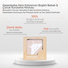 Str Store Hero Kahraman Başlıklı Bebek & Çocuk Kurulama Havlusu Bunny 75X80 cm