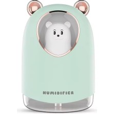 Str Store Mukko Home Sevimli Ayı Tasarımlı Aromaterapi Nemlendirici Hava Nemlendirici Difüzör - USB Bağlantılı,yeşil