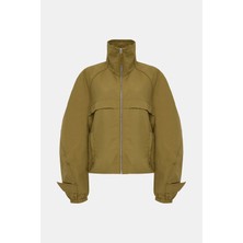 Acne Studios Acne Studıos Khaki Zip-Up Jacket
