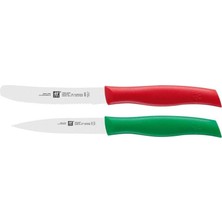 Str Store Twin Grip Bıçak Seti 2 Parça Kırmızı-Yeşil