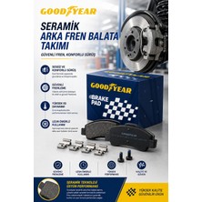 Goodyear Bmw 3 Serisi E92 2005-2015 Uyumlu Seramik Arka Fren Balata Takımı