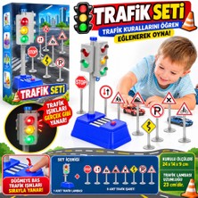 Str Store 666-03Q Pilli Işıklı Trafik Lambası Seti