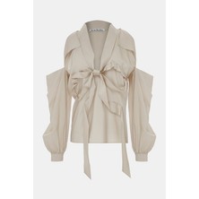 Acne Studios Acne Studıos Bej Bağlamalı Ceket