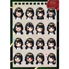 Str Store Gugu Gaga Penguen Sticker Seti 16 Adet Suya Dayanıklı Etiket | Çocuklar Için Sevimli Karakter Çıkartmaları | Defter Suluk Telefon Laptop