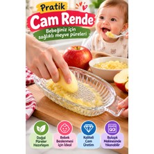Open Home Concept Cam Rende Bebek Meyve Püresi Rendesi Cam Elma Sebze Rendesi Manuel Pratik Mutfak Rendesi 20 cm Tekli