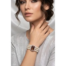 BB Bridal Boutique Kristal Taşlı Baget Taşlı Bileklik Gümüş Kaplama Taşlı Choker Tasarım Şık Bileklik