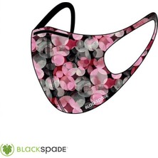 Blackspade Unisex Koruyucu Maske Daire Desen