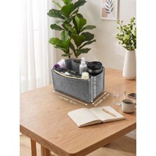 Marjinal W Club Tek Suluklu Çanta İçi Organizer Açık Gri 28x15x12