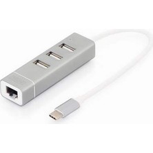 Digitus Type-C- 3xusb 2. 0 - RJ45 (10/100MBPS)