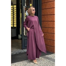 Al-Marwah Almarwah Pantolonlu Takım 203047 Mor