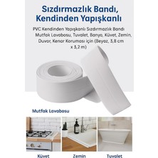 Siolanzi Beyaz Su Sızdırmaz Lavabo Kenar Bandı 3 2 Metre Kendinden Yapışkanlı Su Geçirmez Izolasyon Bandı