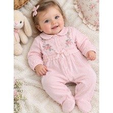 Masal Bebek Nakış Bebe Yaka Düğmeli Tulum
