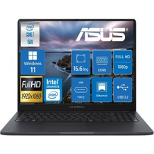 Asus Expertbook B1 B1503CVA Intel Core 7 150U 8gb Ram 1tb SSD 15.6"fhd 300NITS (1920 x 1080) WINDOWS11 Pro Taşınabilir Bilgisayar & Cimete