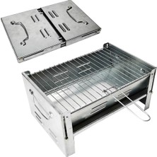 Mizan Portable Grill Galvaniz Katlanır Mangal 40CM (1 Adet)