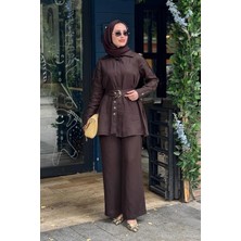 Miss Dalida Keten Gömlek 2266256 Kahve