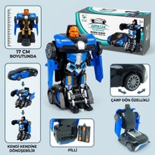 SBN - Store Robota Dönüşen Araba - Pilli Yerde Gezen Spor Araba - AK-839 (Lisinya)