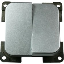 Westacc Karavan Ikili Işık Anahtarı Gümüş Renk (WS4100840)