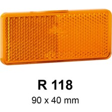Jakon Jokon R 118 Sarı Karavan Reflektörü 90X40 mm Yapışkanlı (JK31.0005.511)