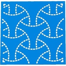Besing Sashiko Nakış Şablonu Dalga Deseni