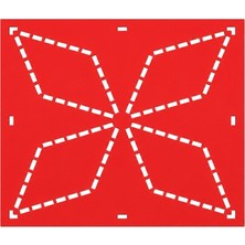 Besing Sashiko Nakış Şablonu | Geometrik Desenli 3D Baskı Dikiş Kalıbı
