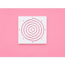 Besing Sashiko Spiral Daire Şablonu | Kumaş Çizim Kalıbı | Nakış & Patchwork Yardımcısı