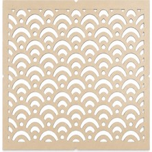 Besing Sashiko Yoğun Dalga Şablonu | Kumaş Çizim Kalıbı | Nakış & Quilting Yardımcısı
