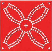 Besing Sashiko Nakış Şablonu | Geometrik Desenli 3D Baskı Dikiş Kalıbı