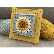Besing Motif Tahtası Motif Gerdirme Tahtası 18X18 (8 Çubuklu) Kare Örgü Motif Aparatı