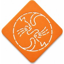 Besing Sashiko Kedi Desen Nakış Şablonu 125MM