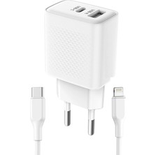 Zipax Apple Iphone 6 Plus - 6s Plus  Uyumlu Şarj Aleti 20W Lightning Hızlı Şarj Set ZR-ZT06L