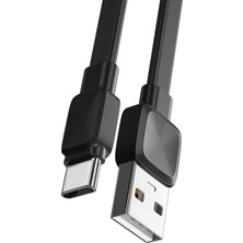 Zipax Huawei Nova Y60 Y61 Y62 Y70 Y71 Uyumlu Şarj Kablosu Yassı Tasarım Type-C 1m WW-WI-C003