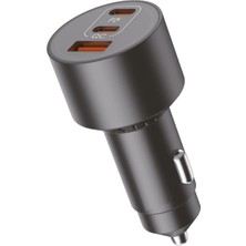 Zipax Casper Vıa A1 A3 A4 A3 Plus  Uyumlu Araç Şarj Başlığı Toplam 100W 3 Girişli KNS-CR70