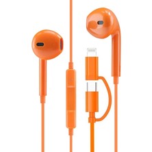 Zipax Xiaomi 13 14 15 17 Ultra 13T 14T 15T 17T Pro  Uyumlu Type-C / Lightning 2in1 Kulaklık Tak Çalıştır SB-EP133