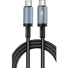 Zipax Casper Vıa A1 A3 A4 A3 Plus  Uyumlu Şarj Kablosu 60W Type-C To Type-C Data Kablo WW-WI-C057