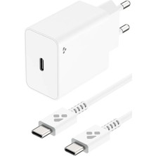 Zipax Omix X300 X400 X500 X600 X700 Uyumlu Şarj Aleti ( Adaptör + Kablo ) 45W Hızlı Type-C Set KNS-QC45