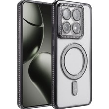 Aslanoğlu Store Mey Ithalat®  Mi 14T Pro Joke Simli Magneticsafe Kılıf - Siyah