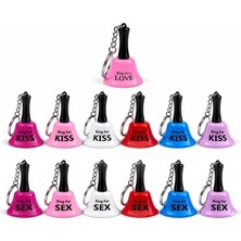 Aslanoğlu Store Kiss Love Sex Yazılı Mini Zili Anahtarlık ALK5878