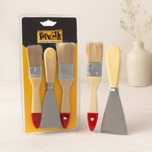 Aslanoğlu Store Boyacı Seti 3 Parça (50 mm Spatula + 2 Kestirme Fırça)