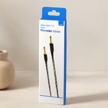 Aslanoğlu Store 3.5mm Aux Örgülü Ses Kablosu 1m