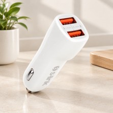 Aslanoğlu Store Araç Çakmaklık Çift USB Şarj Başlığı 2.4A