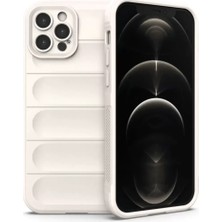 Belirtilmemiş Apple Iphone 12 Pro Kılıf Optimum Silikon - Krem