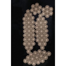 SBN - Store 5 Parça Salon Takımı Krem Renk Fransız Dantelli Salon Takımı