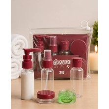 SBN - Store Taşınabilir 5 Parça Seyahat Şişe Seti Sızdırmaz Kozmetik Dolum Kabı