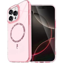 SBN - Store Apple Iphone 15 Pro Max Live Diamond Magsafe Kapak - Pembe