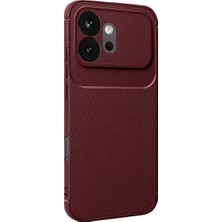 SBN - Store Huawei Honor 600 Auto Focus Karbon Kapak - Bordo