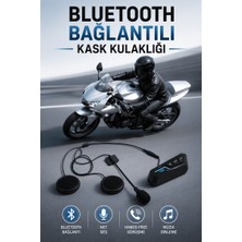 Belirtilmemiş Kask Kulaklığı Motosiklet Intercom Interkom Dinleme Konuşma Özellikli Su Geçirmez
